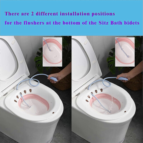 Θεραπεία αιμορροΐδων Sitz Bath για τουαλέτα, Άνετο κάθισμα Sitz Bath με καζανάκι, Υλικά 2