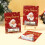Weihnachts-Geldkarten-Weihnachtsmann-Geschenktüten-Design-Stil E 2
