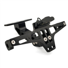 Motorcycle Rear License Plate Mount Holder And Signal Lamp Compatible with MV Agusta Brutale 675 800 900 910 And Burgman 400 Black
