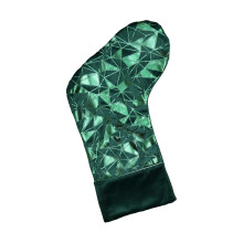 Large Christmas Stocking Soft Fabric Holiday Hanging Sock-Green