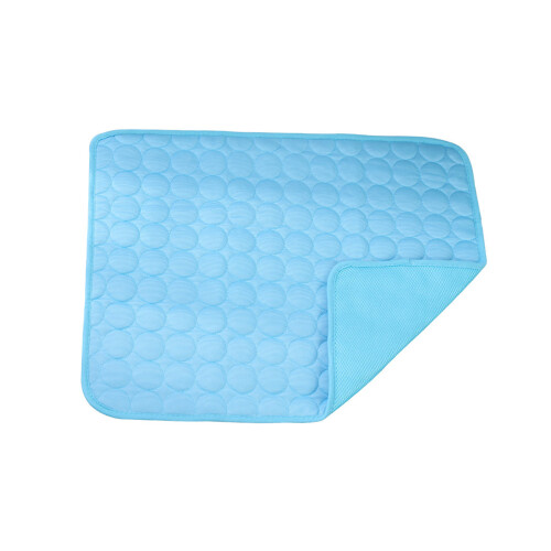 Dog Cooling Mat Breathable AntiSkid Base-Navy Blue L