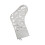 Large Christmas Stocking Soft Fabric Hanging Sock-Silver 1