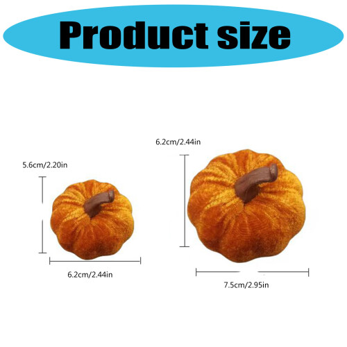 Textured Velvety Finish Artificial Pumpkins Collection 2