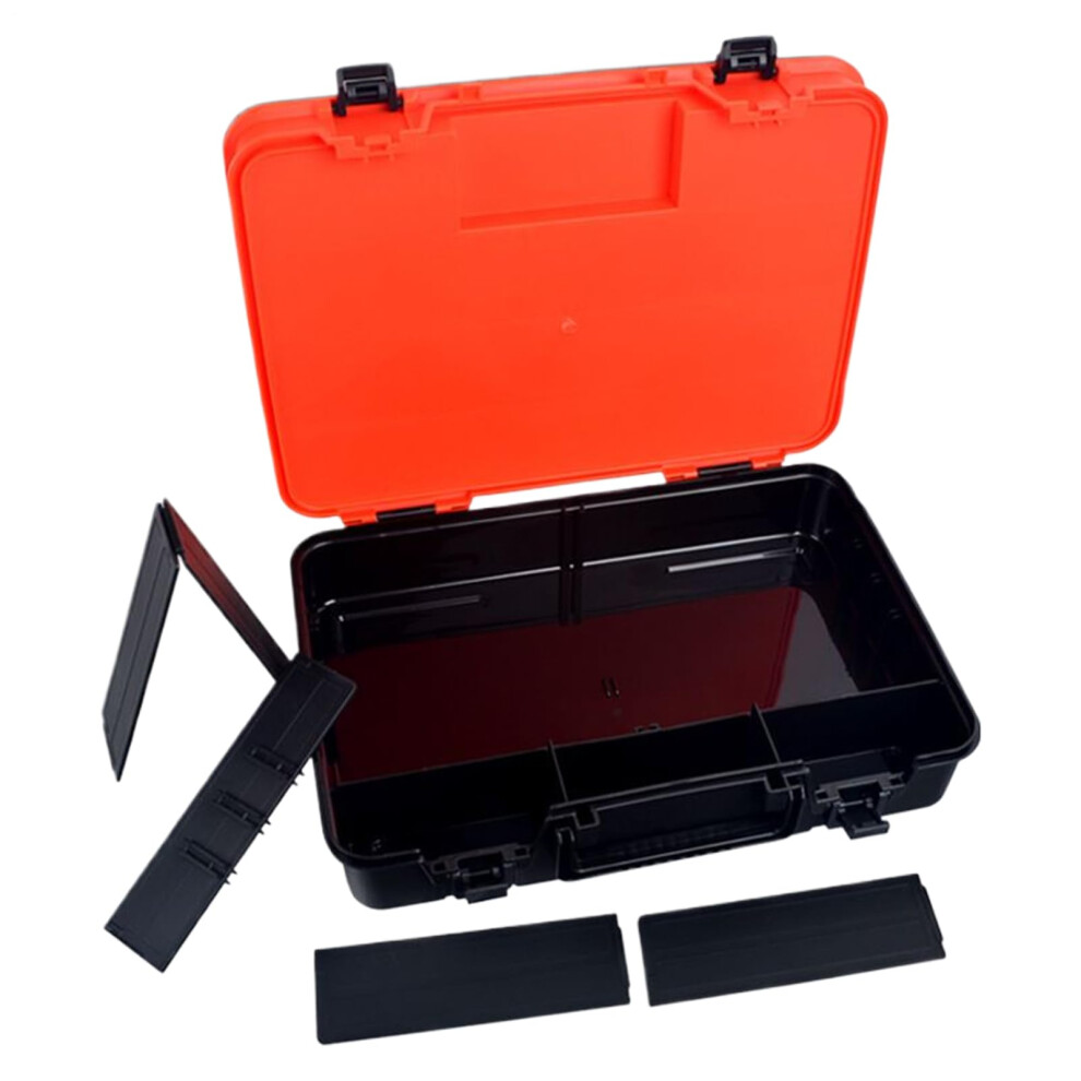 Fishing Box 2Layer Tackle Box Lure Case Handled AllWeather Organizer For River Stream Lake Shore Trout Bass Catfish-image-OPC-PNDRQK9-NEW