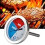 Θερμόμετρο ψησταριάς για καπνιστή BBQ, εύκολο στην εγκατάσταση, ευρύ φάσμα 5