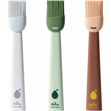Gourmet siliconen bakkwast, ergonomische handgreep voor gemakkelijke grip, flexibele siliconen haren voor een gelijkmatige laag, hittebestendig tot