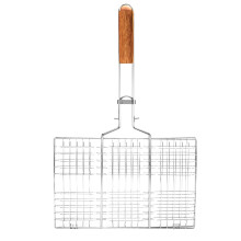 Tragbarer Grillkorb, waschbar und langlebig, faltbar für bequemen Transport, große Grillfläche, hitzebeständiger Griff, gleichmäßige