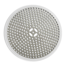 Shower Drain Hair Catcher, Stainless Steel Hair Trap Stopper with Silicone Edge for Bathtubs, Easy to Clean Mesh Design with Small Holes, Silver, Diam