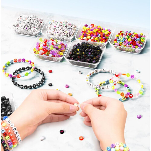 ARTDOT Kit de Fabrication de Bracelets d'Amitié avec Perles 9800 Pièces 2