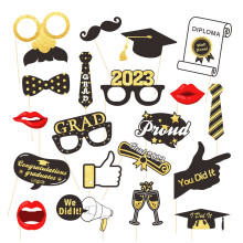 Mustache Straws, Party Decoration With Unique Graduation Theme, Reusable & Lightfast, Exquisite Appearance, Clear Patterns, Robust & Safe For Any Cele