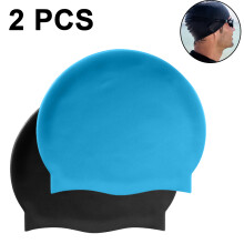 Antislip zwembadmuts, elastische zwemmuts met chloorbescherming, waterdichte zwemhoed