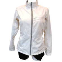 Women's Stylish Lightweight Jacket - White Windproof Breathable Coat for Spring & Autumn Outdoor Wear