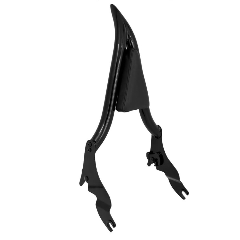 Detachable 16 Inch Motorcycle Passenger Backrest With Luggage Rack For Harley Touring 20092023 9105992575145