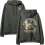 Surf Monkey Sweat à Capuche Vert Coton Certifié GOTS Taille S 1