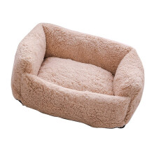 Lit pour chien, housse épaisse douce et confortable,-abricot M