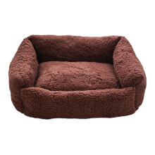 Lit surdimensionné pour chien, lit doux pour-Couleur café M