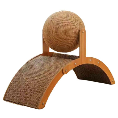 Jouet à gratter divertissant pour chats avec roue rotative
