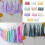 Guirlande multicolore en papier pour bricolage, 15-Violet 3