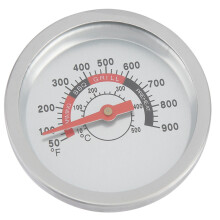 Gasgrill-Thermometer aus Edelstahl, Hitzeanzeiger, Ersatz für Nexgrill, Charmglow und Brinkmann Gasgrills, ovale Temperaturanzeige, einfacher