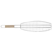 Fischgrillklemme mit Deckel, Fischgrillkorb für den Grill, beschichtetes, antihaftbeschichtetes Metall, robuster Fischgrillrost, geeignet zum Braten