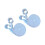 Plastic Mosquitoes Net Fixing Clamps Ensuring-White 2 packs 1