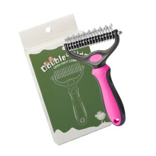 Peigne professionnel pour chiens et-Rose rouge grand double