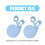Plastic Mosquitoes Net Fixing Clamps Ensuring-White 2 packs 3