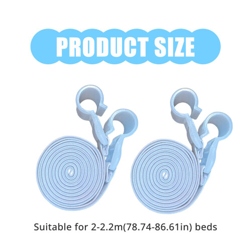 Plastic Mosquitoes Net Fixing Clamps Ensuring-White 2 packs 2