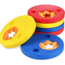 Swimming Confidence For Young Learners, EVA Foam Non-Toxic Arm Float Discs With Heavy Duty Dual Chamber Design For Uninhibited Movement And Buoyancy