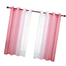 Modern Gradients Tulle Window Curtains for-132X213cm Pink 1