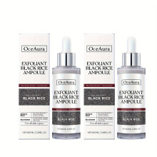 (2pcs) Black Rice Exfoliating Serum - Low-Allergenic Gentle Formula for Sensitive Beige, Corrector & Brightening, Daily Use