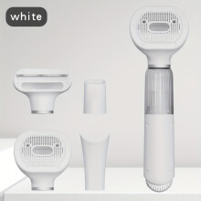(White Four-in-one Top Set) 4-in-1 Pet Hair Remover, Automatic Cat Lint Roller for Carpet and Bed Cleaning, All-Purpose Fur Removal Tool