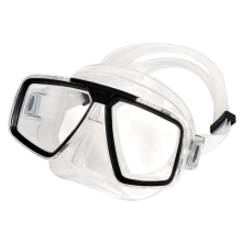 Masque de plongée avec verres ultra-miroirs et traitement antibuée pour une exploration sous-marine d'une clarté cristalline, masque à double