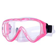 Zwembril met neusbescherming voor snorkelen, dubbelzijdig gezichtsafdichtingsmasker voor een luchtdichte pasvorm, ultraheldere, verdikte glazen lens