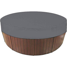 Tapa protectora para jacuzzi exterior, protector de seguridad impermeable de cobertura total para spa, cubierta duradera y resistente a la intemperie