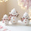 Christmas Snowman Decorations Plush Snowman Doll Tabletop-M 6