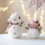Christmas Snowman Decorations Plush Snowman Doll Tabletop-M 5