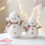 Christmas Snowman Decorations Plush Snowman Doll Tabletop-M 3