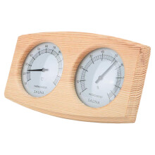 Wandmontage, helder en gemakkelijk af te lezen met hoge zichtbaarheid, saunathermometer voor nauwkeurige temperatuur- en vochtigheidsmeting in de