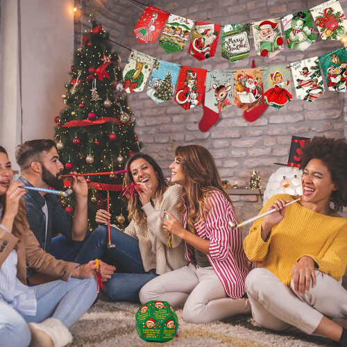 Festliche Geschenk-Tausch-Würfel, 12 einzigartige-2Stk 1