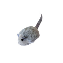 Cats Toy Squeaky Plush Mice Cats Toy Automatic Electronic-Grey