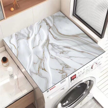 Washer and Dryer Protector Mat 40x60cm Gray 3D Marble Absorbent Diatomaceous Mat AntiSlip for Refrigerator