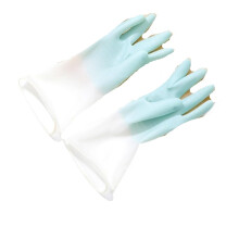 Cleaning Gloves Dish Washing Gloves Rubber Kitchen Gloves Blue Size S 1 Pair