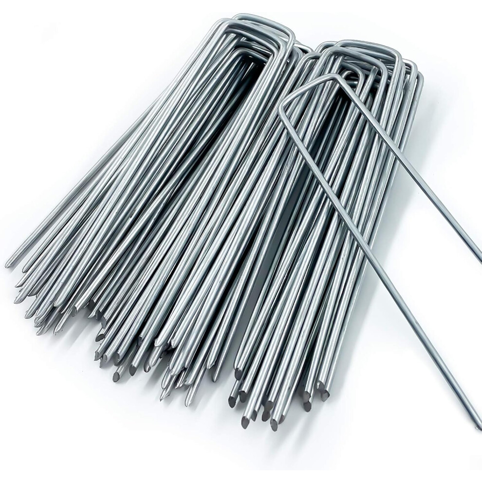 Landscape Staples, U-Shaped Garden Stakes For Weed Barrier, Heavy Duty For Gardens, Easy Penetration Into Soil 9135470792993