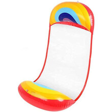 Boia inflável para piscina para adultos, com tela reforçada, cama flutuante para máximo relaxamento, design especial com detalhes em tela que