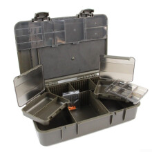 2+1 Fishing Storage Box Assorted Rig Box With Multiple Compartments Durable Plastic Portable Rig Compatible
