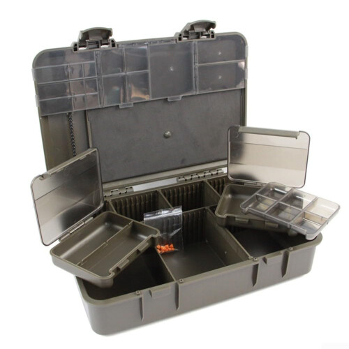 2+1 Fishing Storage Box Assorted Rig Box With Multiple Compartments Durable Plastic Portable Rig Compatible