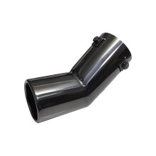 Car Exhaust Tips Black Dual Exhaust Pipe for VW Golf Jetta Bora Stainless Steel Rust Protection