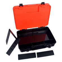Fishing Tackle Box TwoTier Bait Storage Case AllWeather Divided Organizer For Saltwater And Freshwater