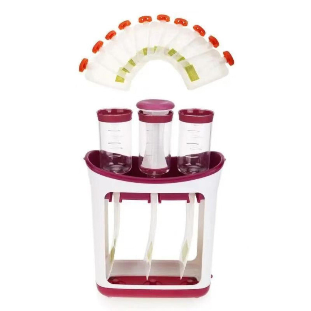 Pouch Filler, Fill 3 Reusable Pouches at Once, Easy to Use, Model A, 23.0 x 22.0 x 10.0, Dishwasher Safe